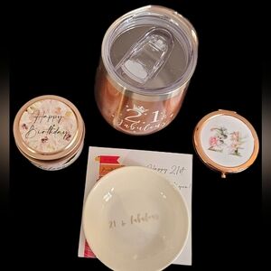 Rose Gold 21st Birthday Gift Set
